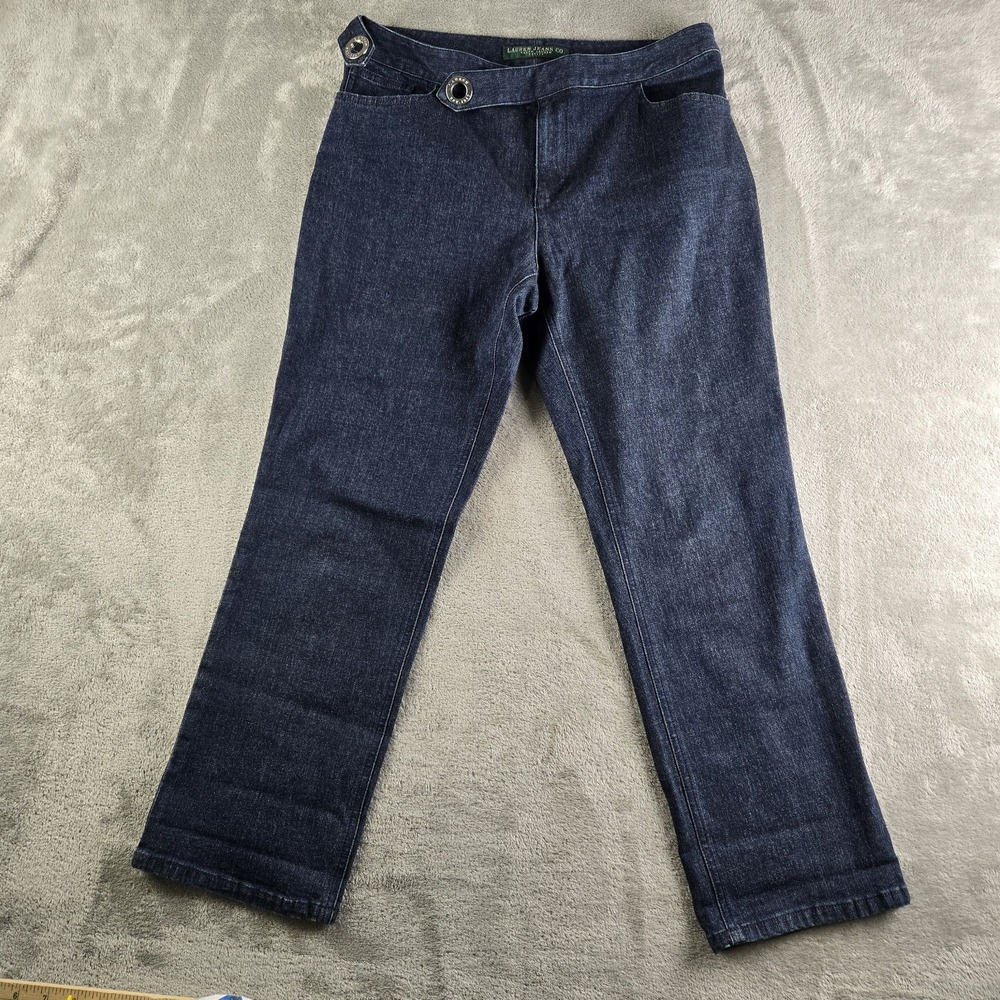 Vintage Lauren Jeans Co. RL Jeans Womens‎ 10 (30x27) Petite Blue Denim Straight